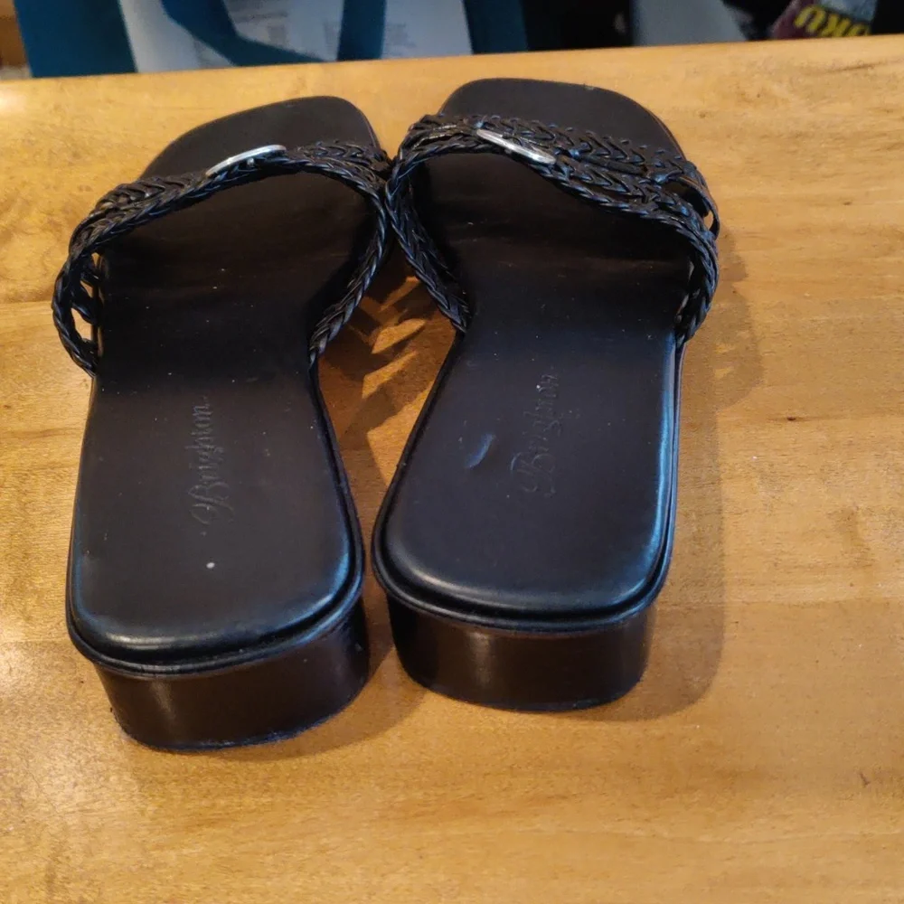 Brighton black sandals size 7 made in Brazil - Picture 5 of 12